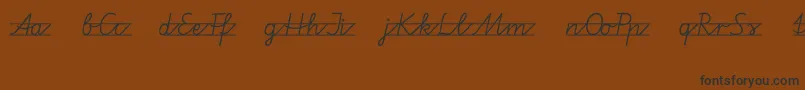 Vamiba Font – Black Fonts on Brown Background