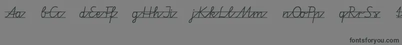 Vamiba-Schriftart – Schwarze Schriften auf grauem Hintergrund