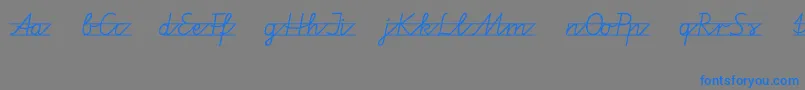 Vamiba Font – Blue Fonts on Gray Background