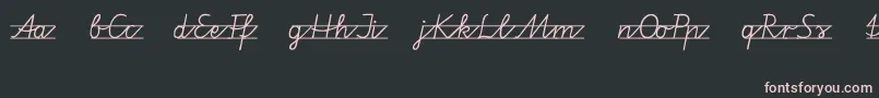 Шрифт Vamiba – розовые шрифты на чёрном фоне