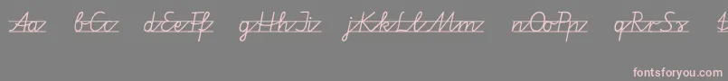 Шрифт Vamiba – розовые шрифты на сером фоне