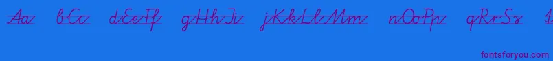 Шрифт Vamiba – фиолетовые шрифты на синем фоне