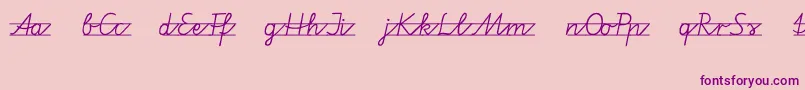 Шрифт Vamiba – фиолетовые шрифты на розовом фоне