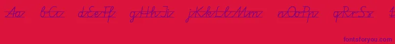 Шрифт Vamiba – фиолетовые шрифты на красном фоне