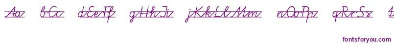 Шрифт Vamiba – фиолетовые шрифты на белом фоне
