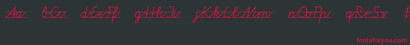 Vamiba Font – Red Fonts on Black Background
