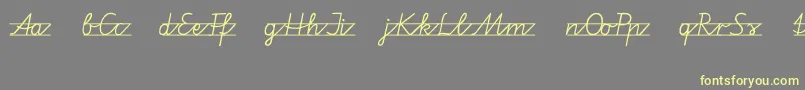 Vamiba Font – Yellow Fonts on Gray Background
