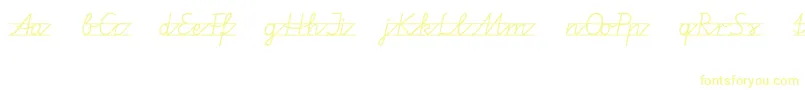 Шрифт Vamiba – жёлтые шрифты