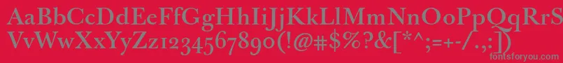 Jbaskervillemed Font – Gray Fonts on Red Background