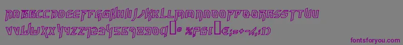 Hammoi Font – Purple Fonts on Gray Background