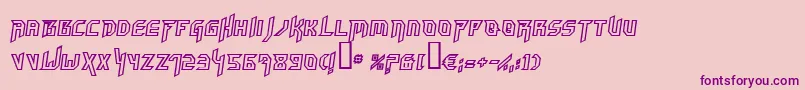 Hammoi Font – Purple Fonts on Pink Background