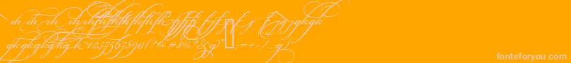 Más sobre la fuente BickhamScriptAltTwo fuente BickhamScriptAltTwo – Fuentes Rosadas Sobre Fondo Naranja