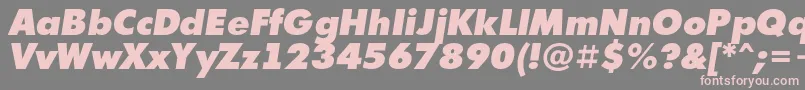 Futur10 Font – Pink Fonts on Gray Background