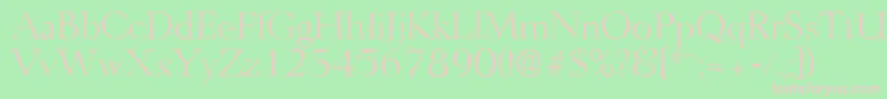 LingwoodantiqueLightRegular Font – Pink Fonts on Green Background