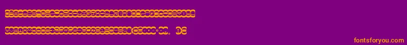 MisterDope Font – Orange Fonts on Purple Background