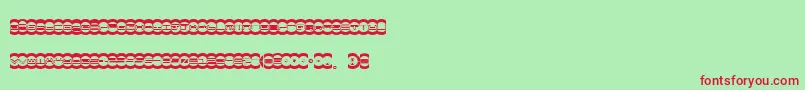 MisterDope Font – Red Fonts on Green Background