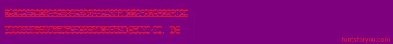 MisterDope Font – Red Fonts on Purple Background