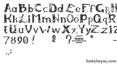 Kiralynn font – graphite Fonts