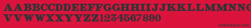 OldStreetSigns Font – Black Fonts on Red Background