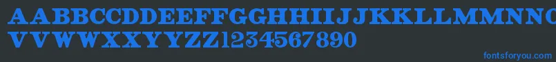 OldStreetSigns Font – Blue Fonts on Black Background