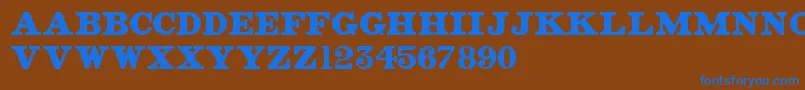 OldStreetSigns Font – Blue Fonts on Brown Background