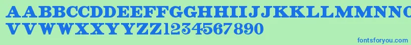 OldStreetSigns Font – Blue Fonts on Green Background