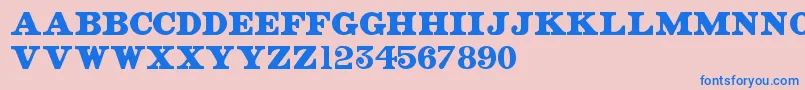 OldStreetSigns Font – Blue Fonts on Pink Background