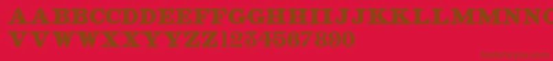 OldStreetSigns Font – Brown Fonts on Red Background
