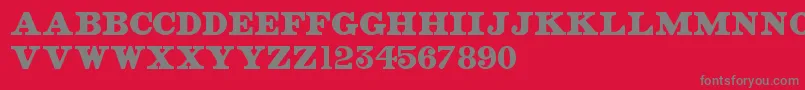 OldStreetSigns Font – Gray Fonts on Red Background