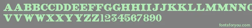 OldStreetSigns Font – Green Fonts on Gray Background