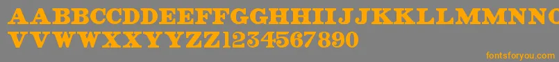 OldStreetSigns Font – Orange Fonts on Gray Background