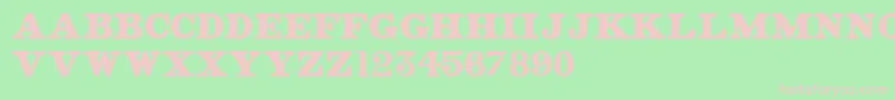 OldStreetSigns Font – Pink Fonts on Green Background