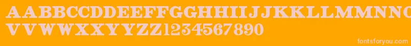 Подробнее о шрифте OldStreetSigns Шрифт OldStreetSigns – розовые шрифты на оранжевом фоне