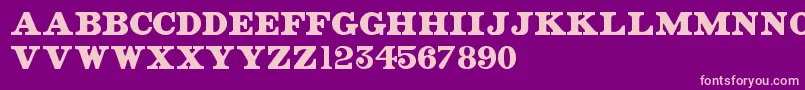 OldStreetSigns Font – Pink Fonts on Purple Background