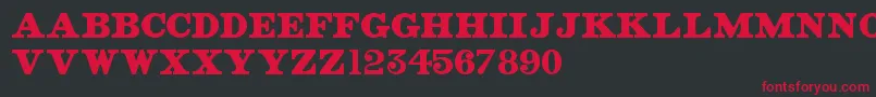 OldStreetSigns Font – Red Fonts on Black Background