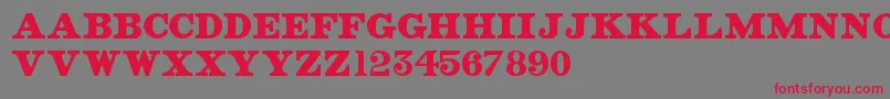 OldStreetSigns Font – Red Fonts on Gray Background