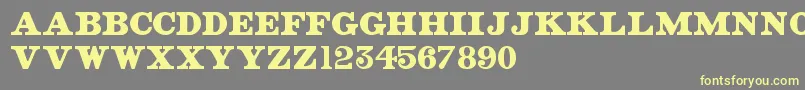 OldStreetSigns Font – Yellow Fonts on Gray Background