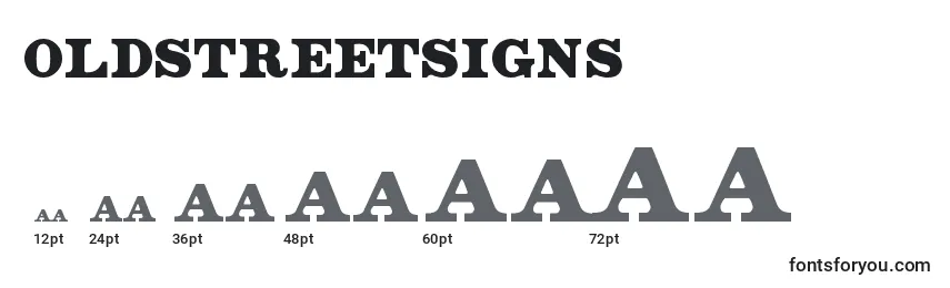 OldStreetSigns Font Sizes