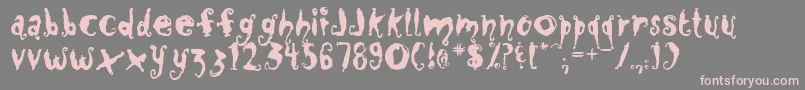Closm Font – Pink Fonts on Gray Background