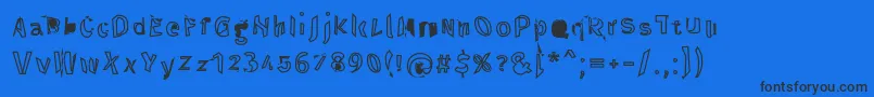 Throughtheblackreverse Font – Black Fonts on Blue Background