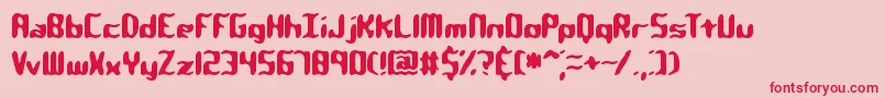 QlumpyBrk Font – Red Fonts on Pink Background