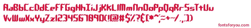 フォントQlumpyBrk – 赤い文字