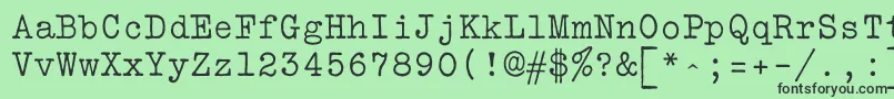 Vtbulletin Font – Black Fonts on Green Background