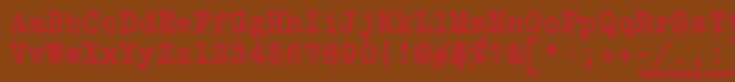 Vtbulletin Font – Red Fonts on Brown Background