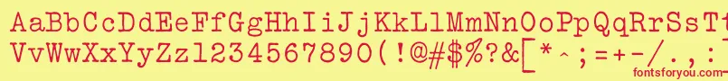 Vtbulletin Font – Red Fonts on Yellow Background