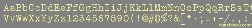Vtbulletin Font – Yellow Fonts on Gray Background