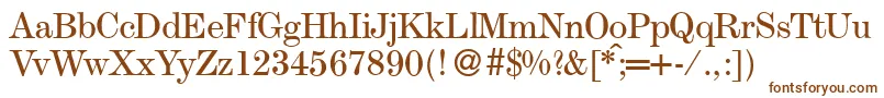 ModestoRegular Font – Brown Fonts on White Background