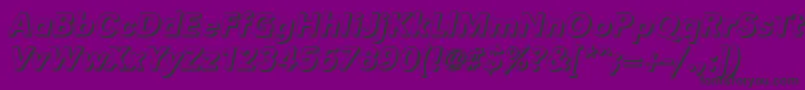 GroteskshMediumItalic Font – Black Fonts on Purple Background