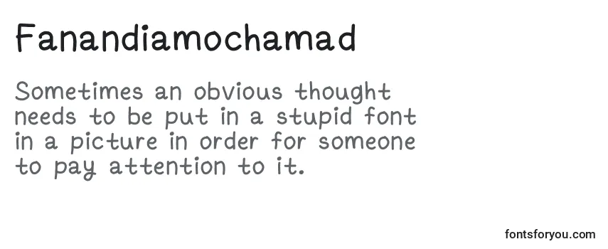 Обзор шрифта Fanandiamochamad