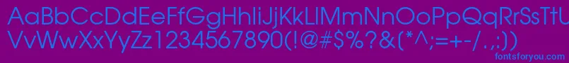 Agavalanchec Font – Blue Fonts on Purple Background